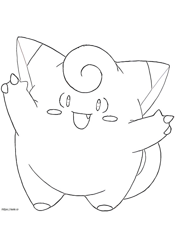 Clefairy Pokemon for coloring
