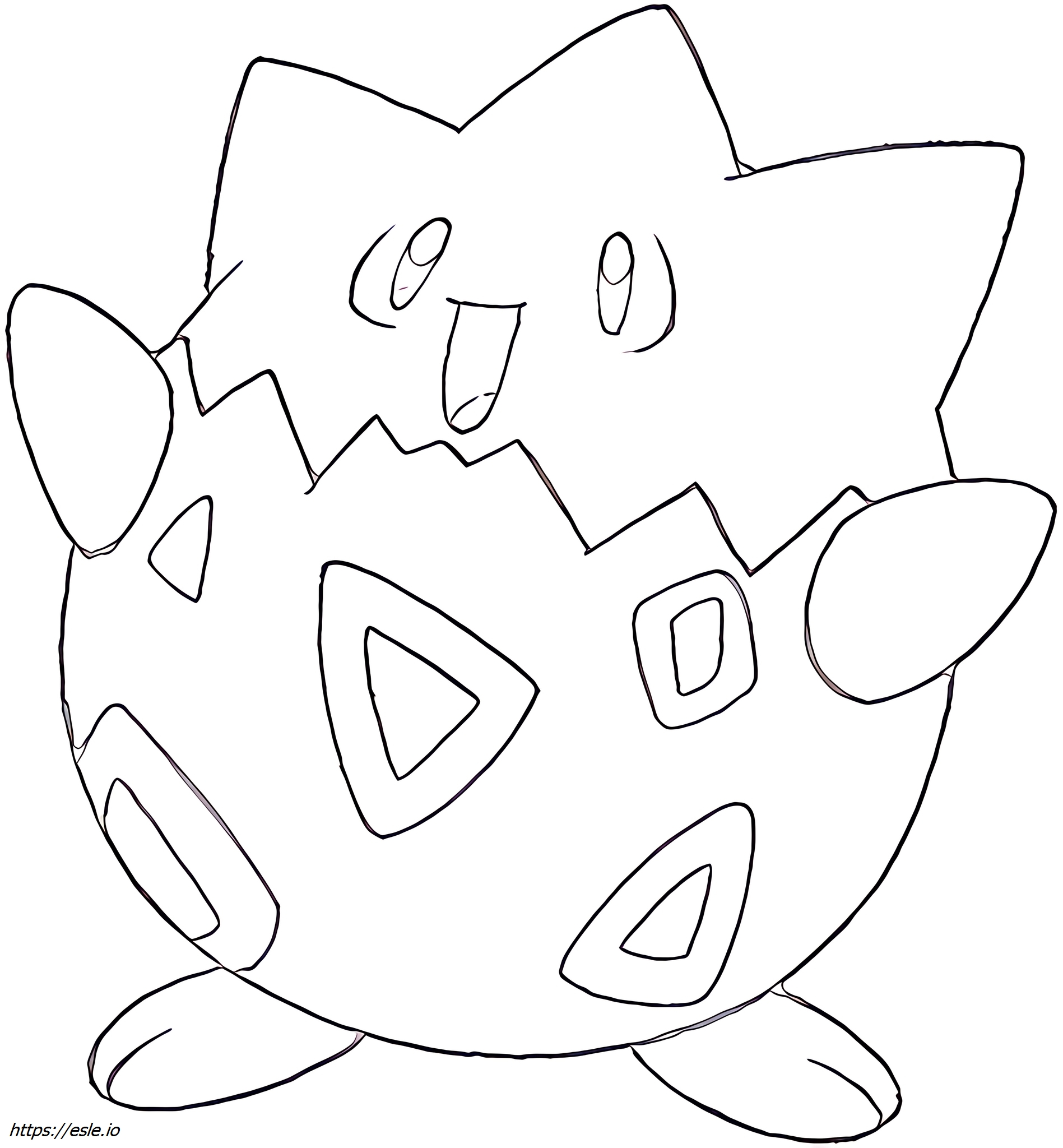 Togepi Pokémon mewarnai gambar