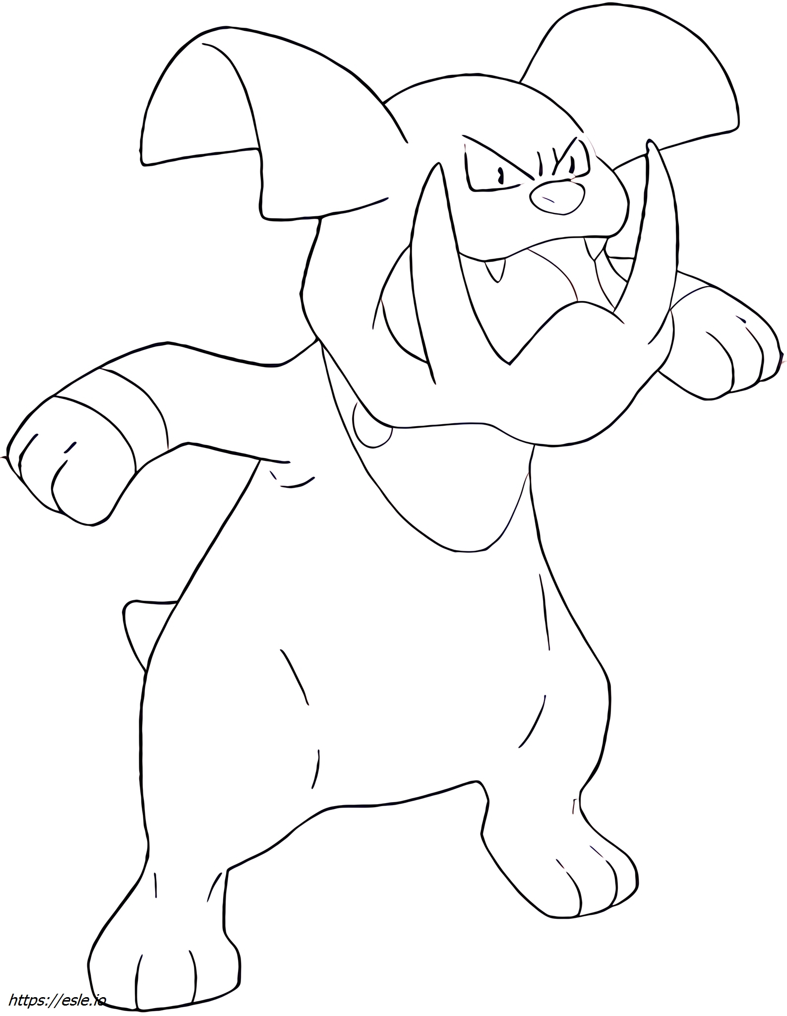 Granbull Pokémon mewarnai gambar