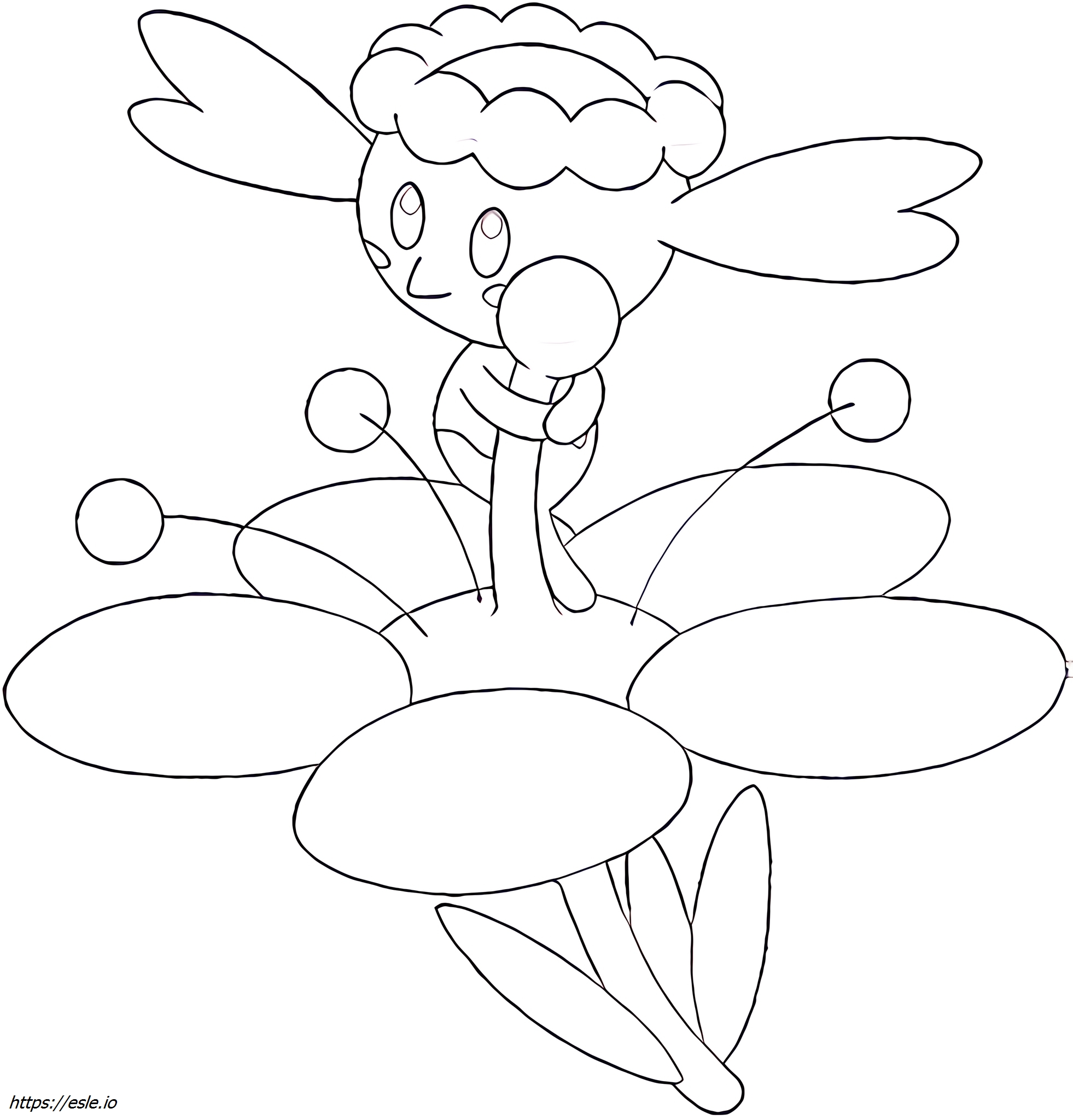 Flabebe Pokémon coloring page