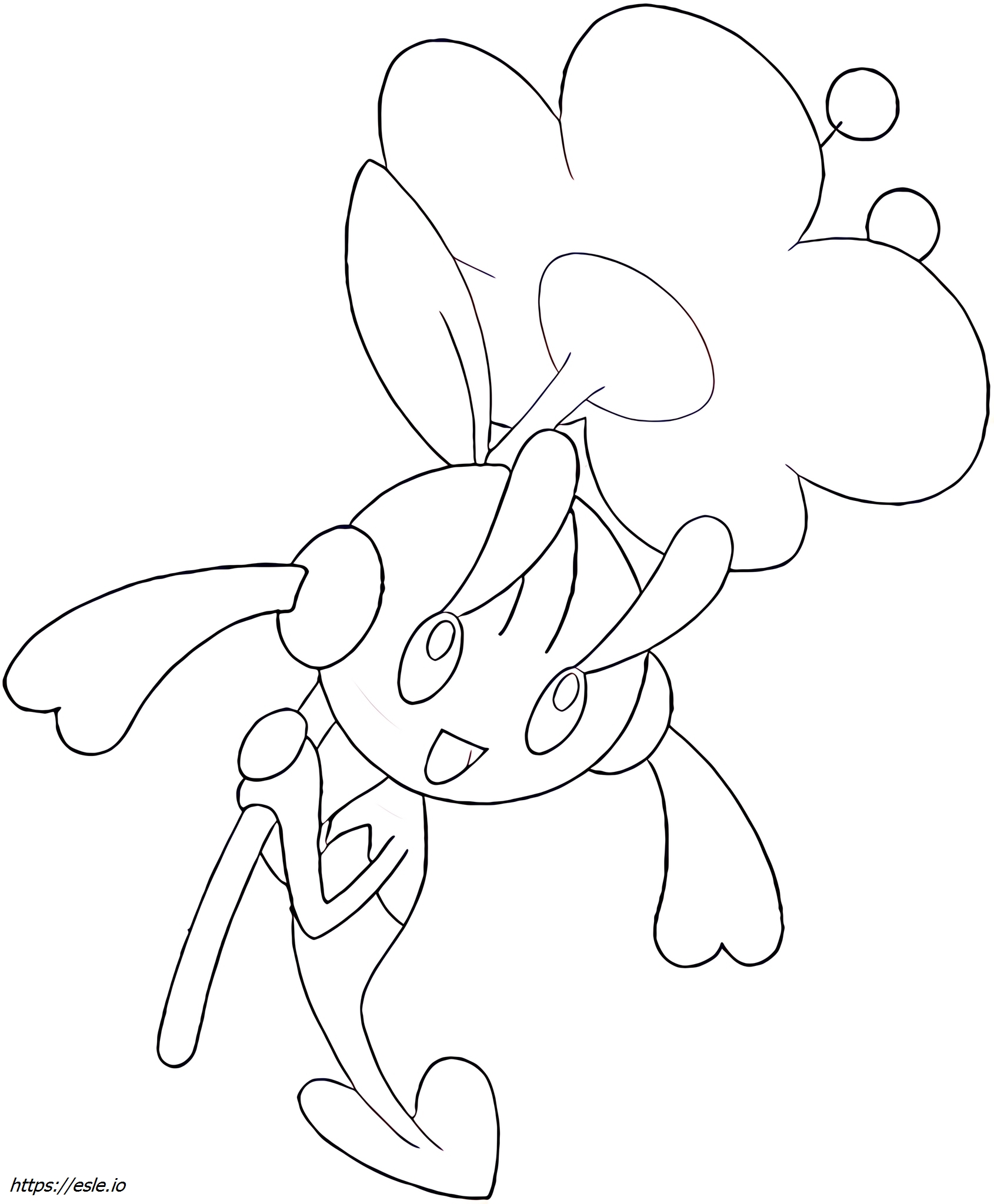 Floette Pokemon for coloring - Free Printable Coloring Page