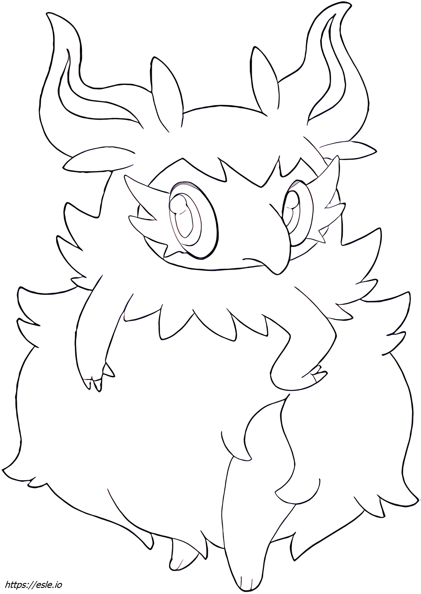 Free Printable Aromatisse Pokémon Coloring Page