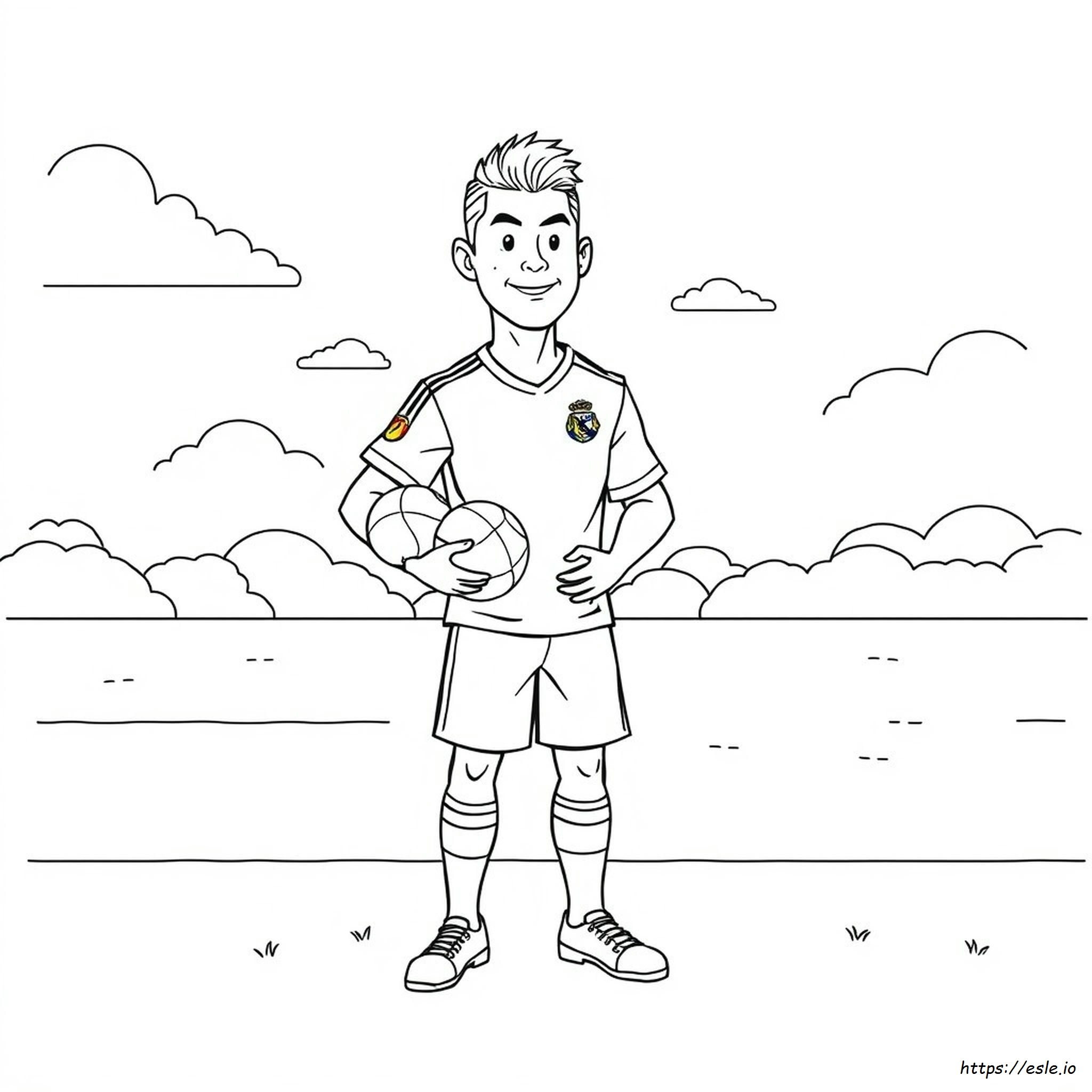 Para Colorear Ronaldo Coloring Pages Ronaldo De Colorat