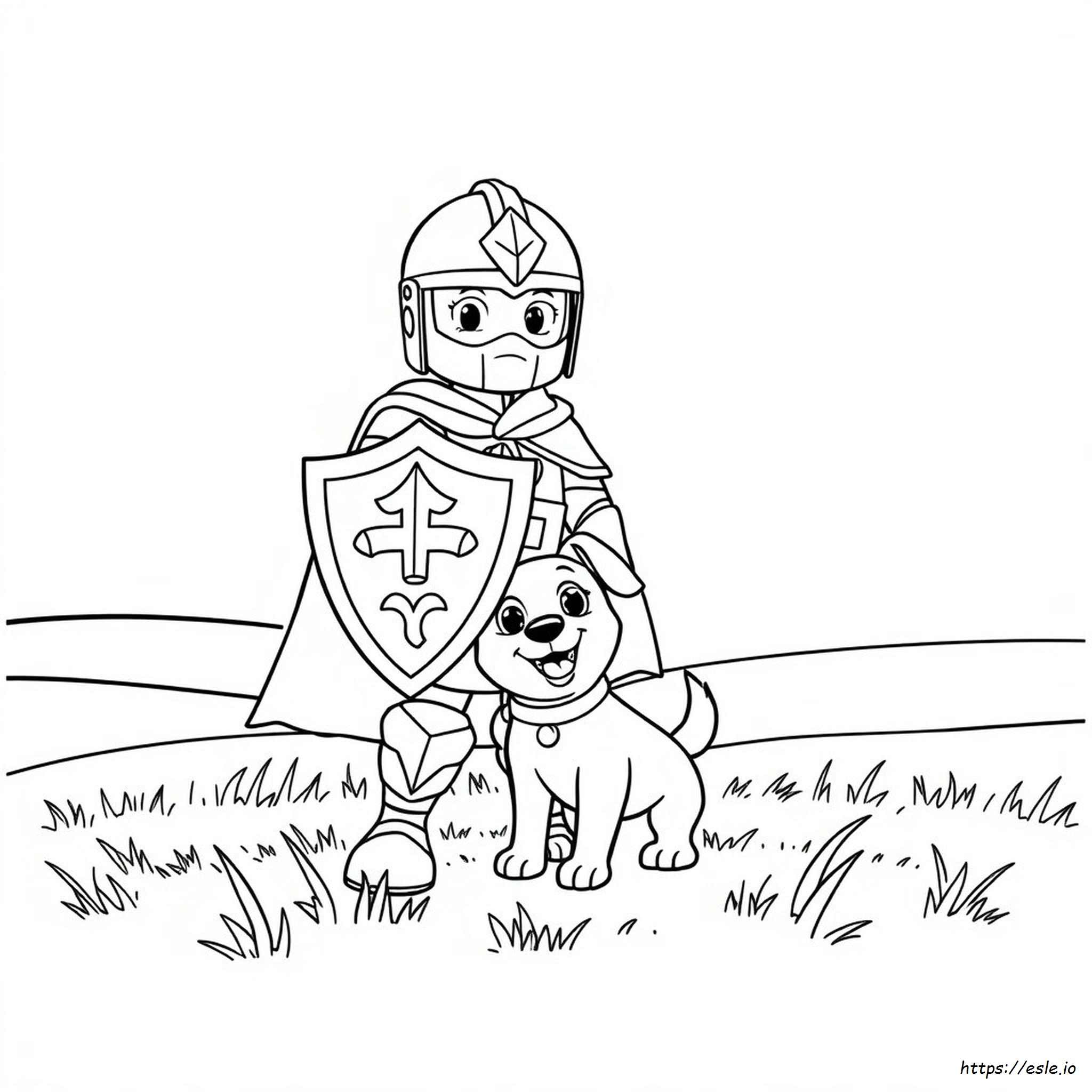 Guardian of Banban Coloring Page - Free Printable Dog Adventure