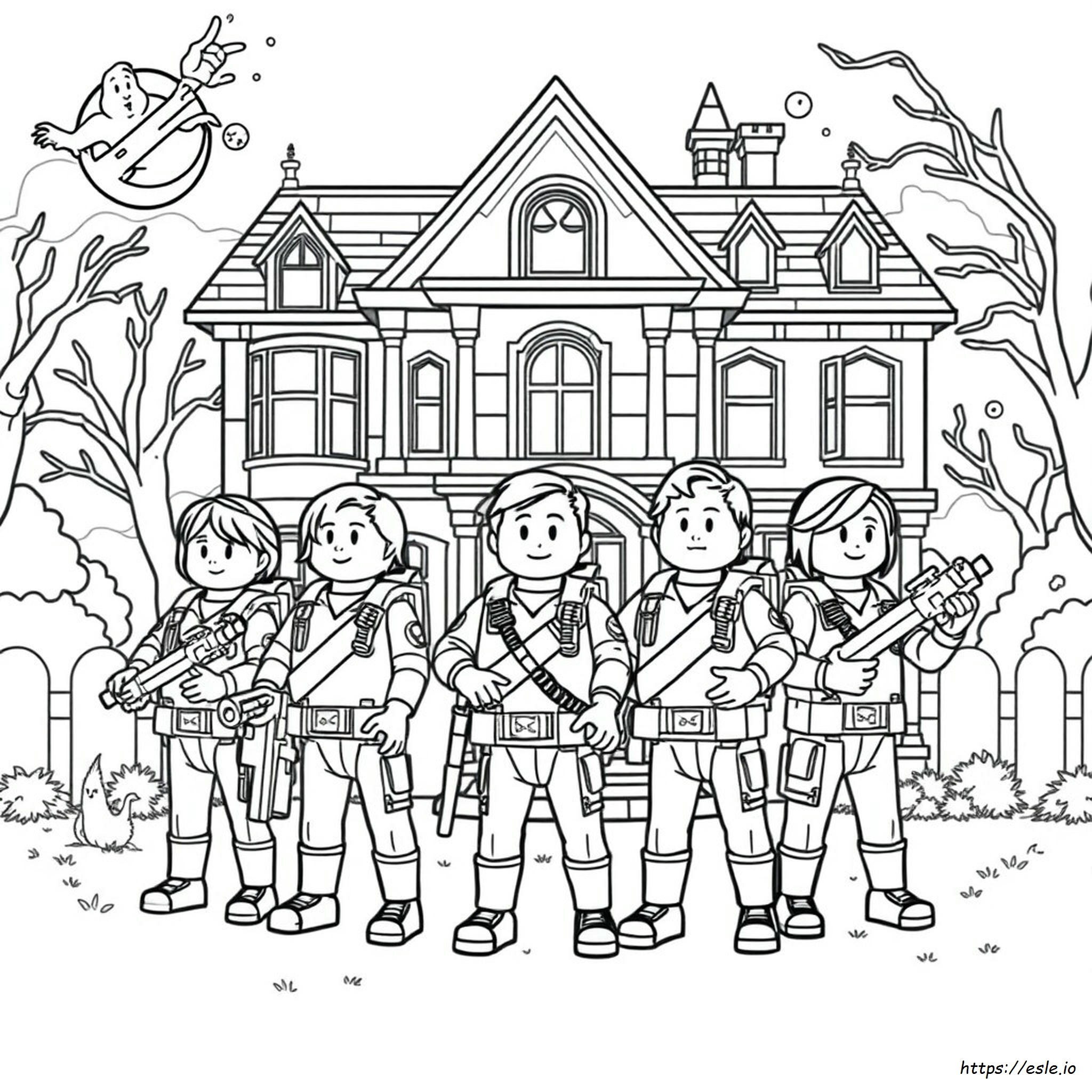 Ghostbusters Playmobil Coloring Pages