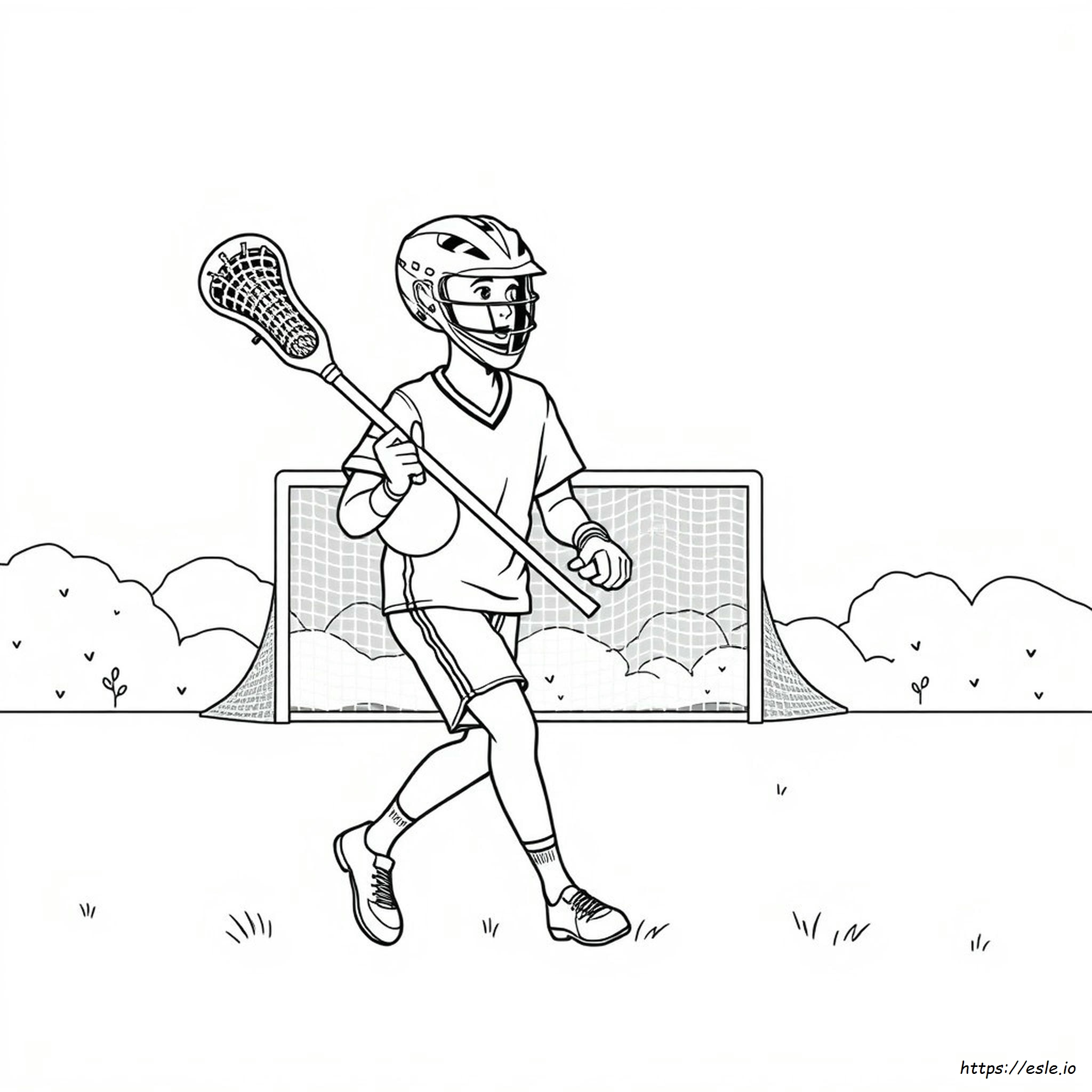 Lacrosse Coloring Pages - Free Printable