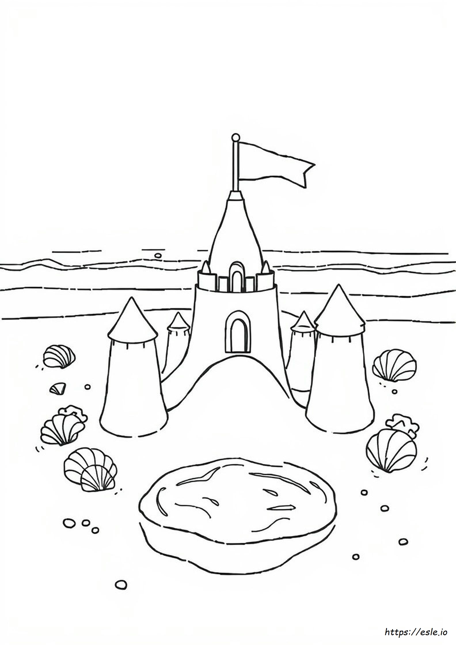Sand Castle Coloring Pages To Print