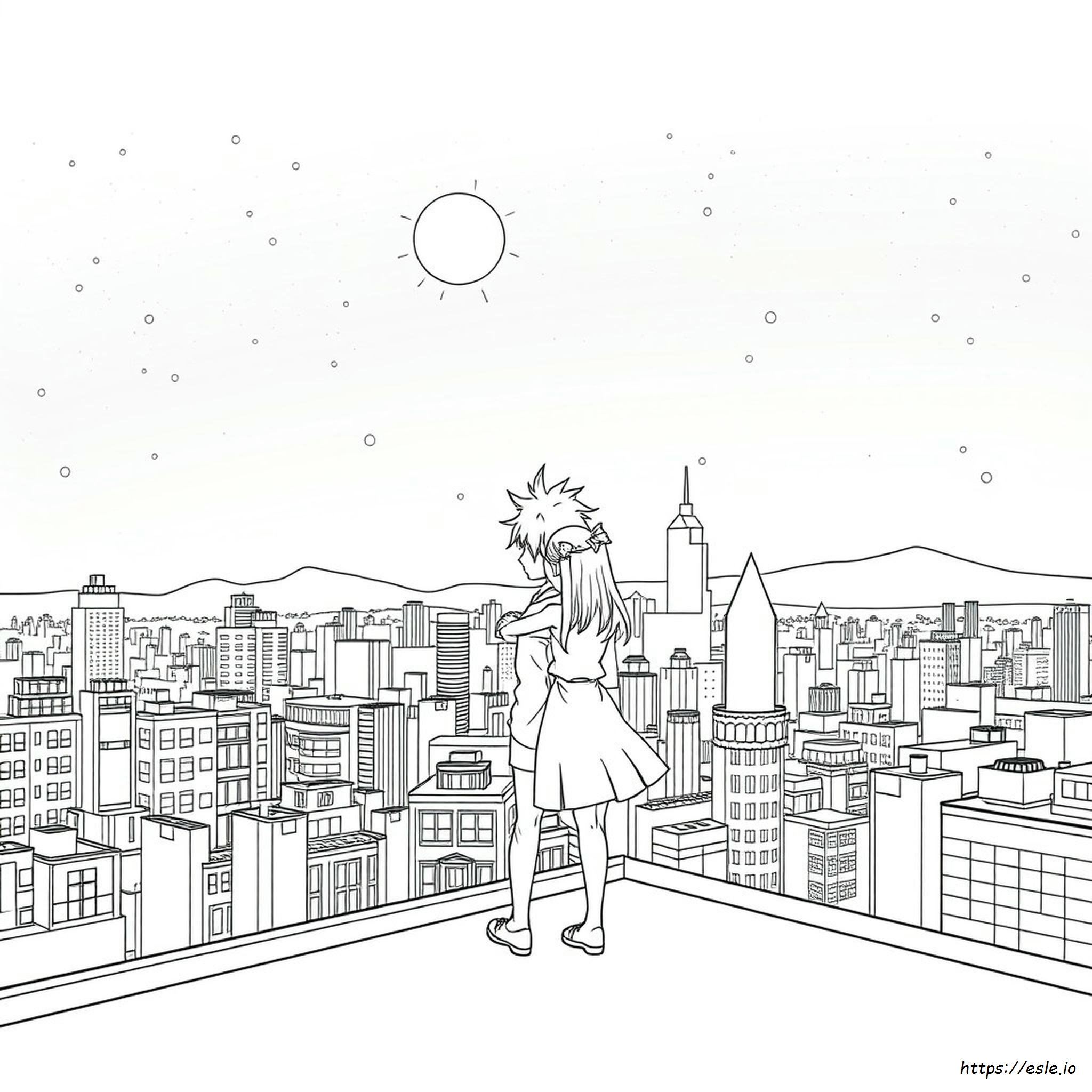 Gojo Satoru Sukuna Coloring Page - Free Printable for Adults