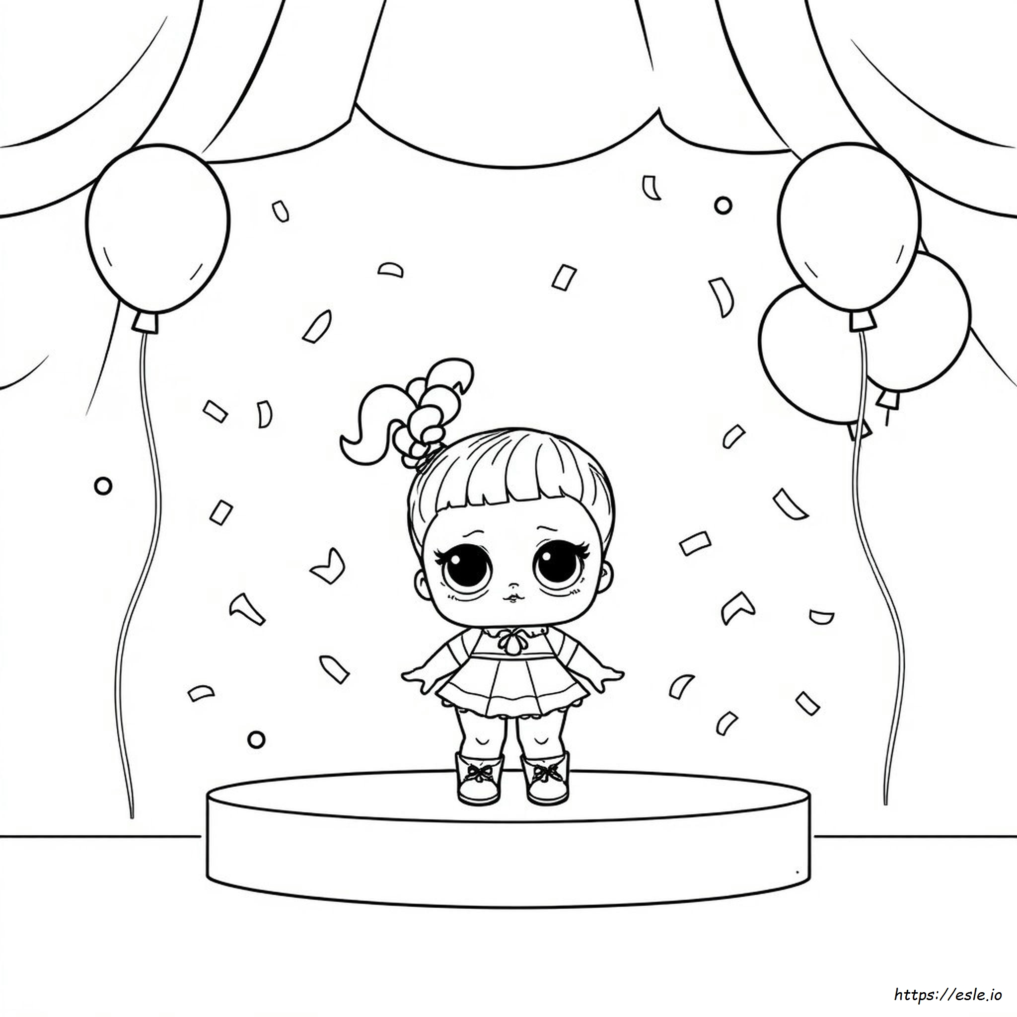 Lol Doll Coloring Page - Free Printable for Kids