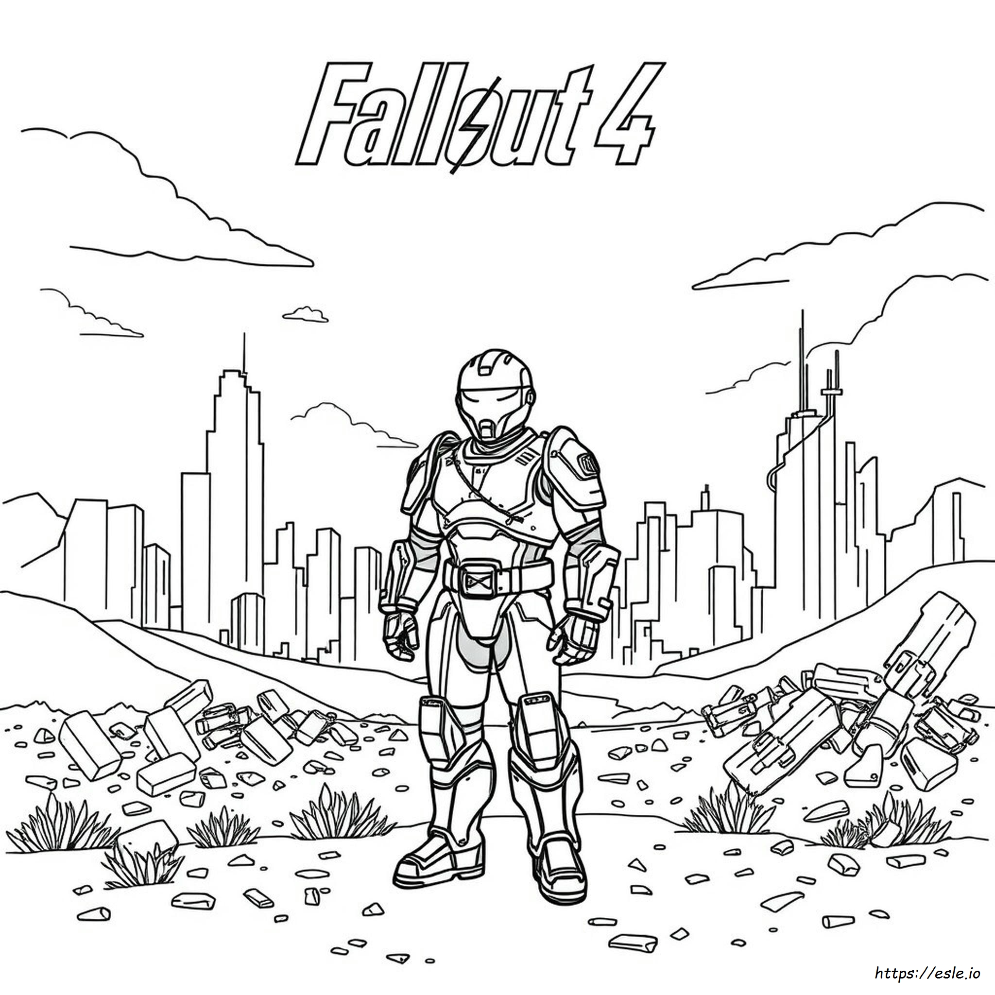 Fallout 4 Armatura Potenziata Da Colorare