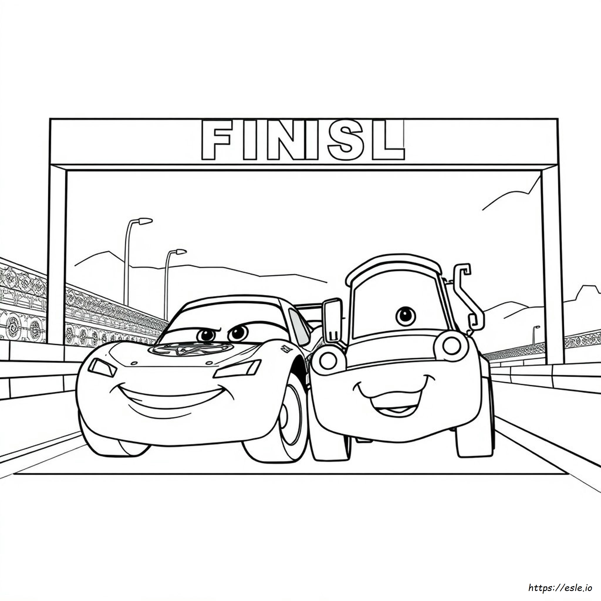 Lightning Mcqueen And Tow Mater Coloring Page