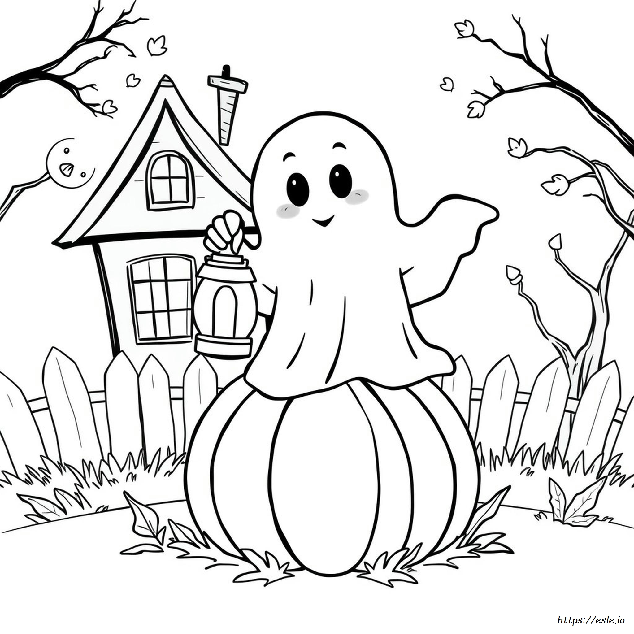 Cute And Creepy Coloring Page - Spooky Halloween Fun</p>