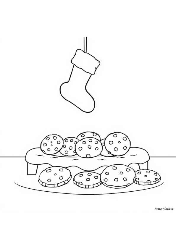Coloriage Cookies Pour Père Noël