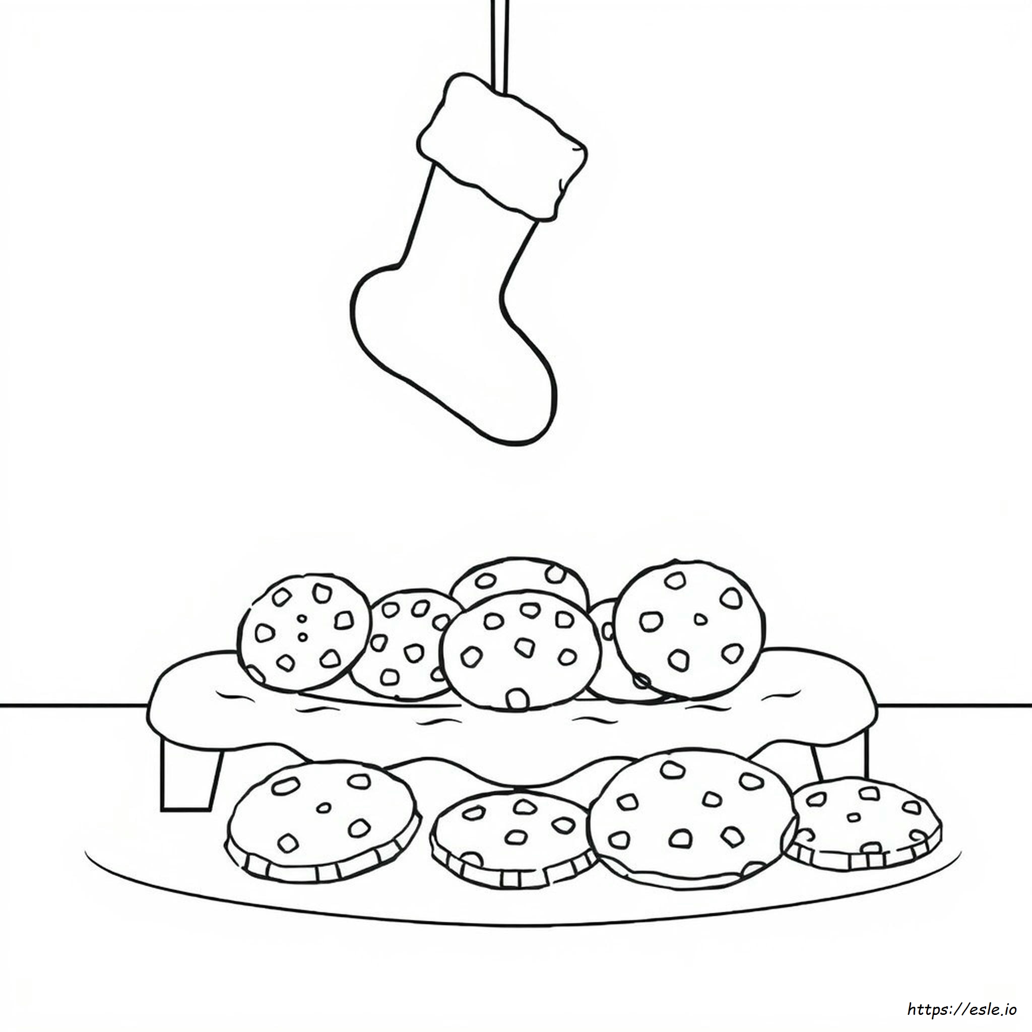 Biscotti Per Babbo Natale Da Colorare - Stampare Gratis