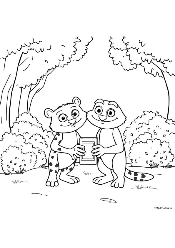 Pagina Da Colorare Di Wild Kratts