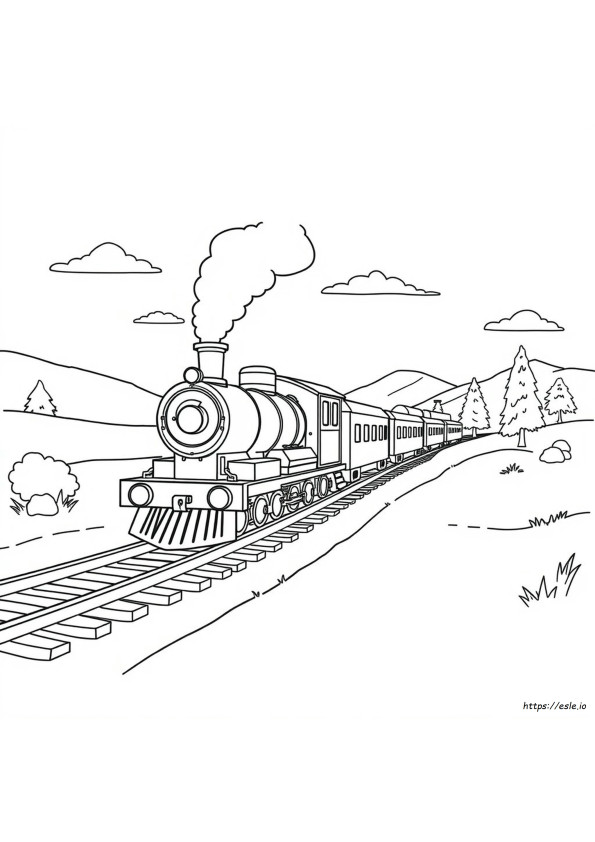 Pagina Da Colorare Del Treno