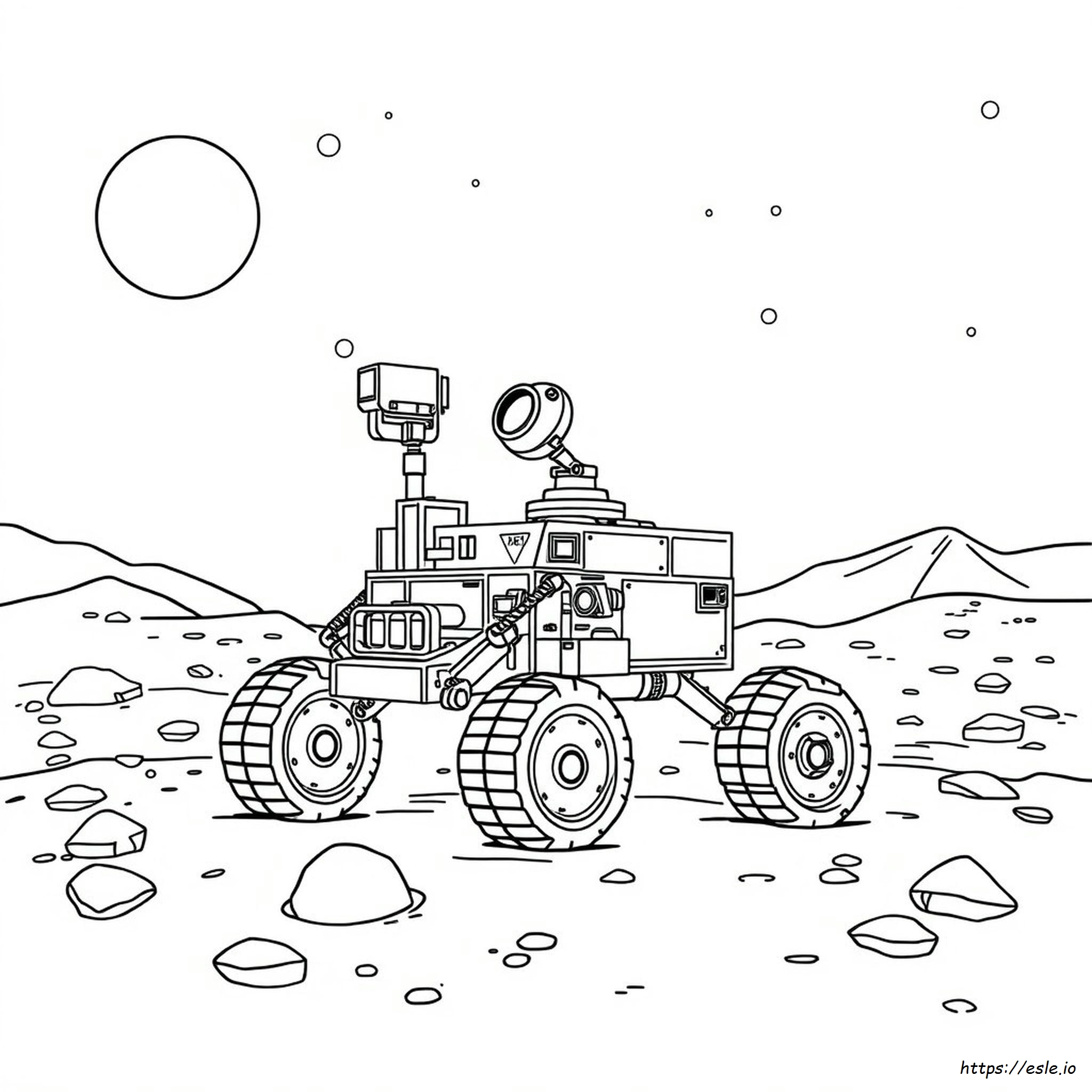 Coloriage Rover Spatial à Imprimer - PDF Gratuit