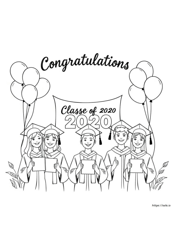 Class Of 2020 Coloring Pages