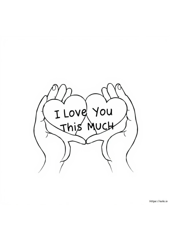 I Love You This Much Coloring Pages