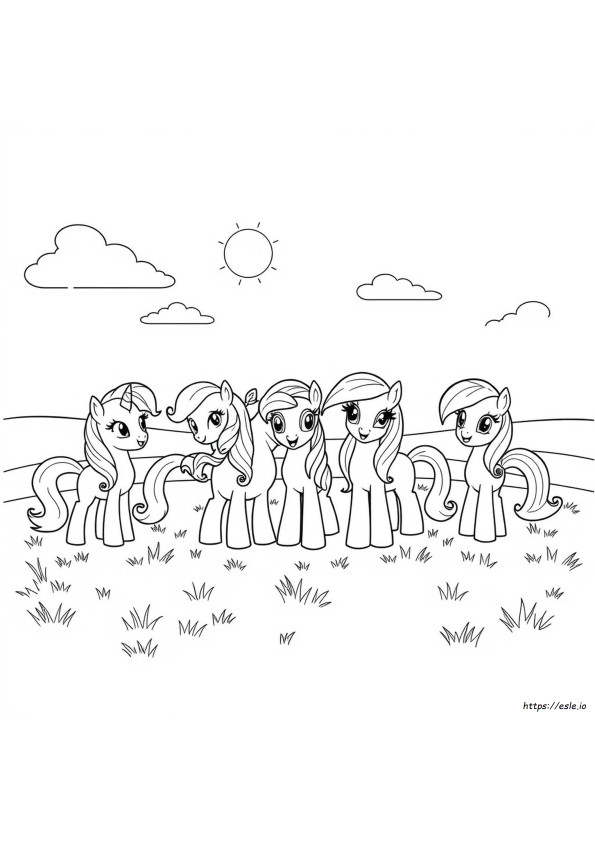 My Little Pony Friends Coloring Pages