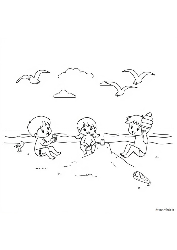 Summer Fun Coloring Pages For Preschoolers