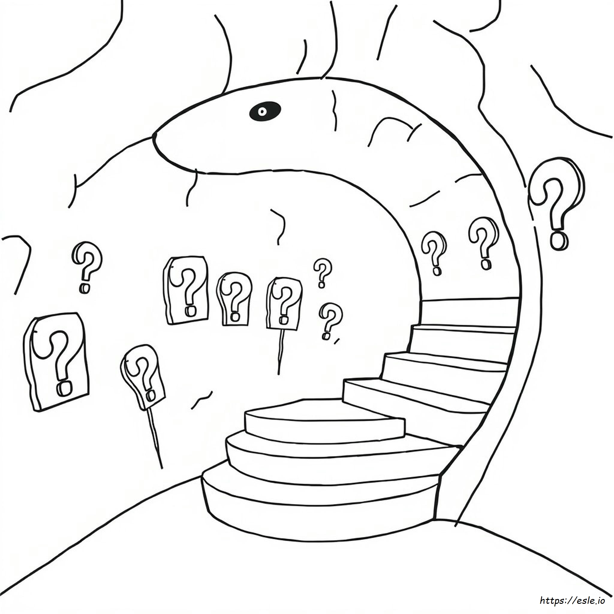 Gambar Mewarnai Spiral Misteri