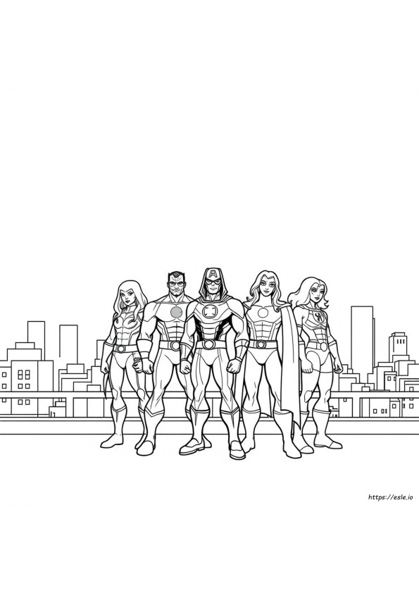 Pagini De Colorat Cu Eroi Marvel