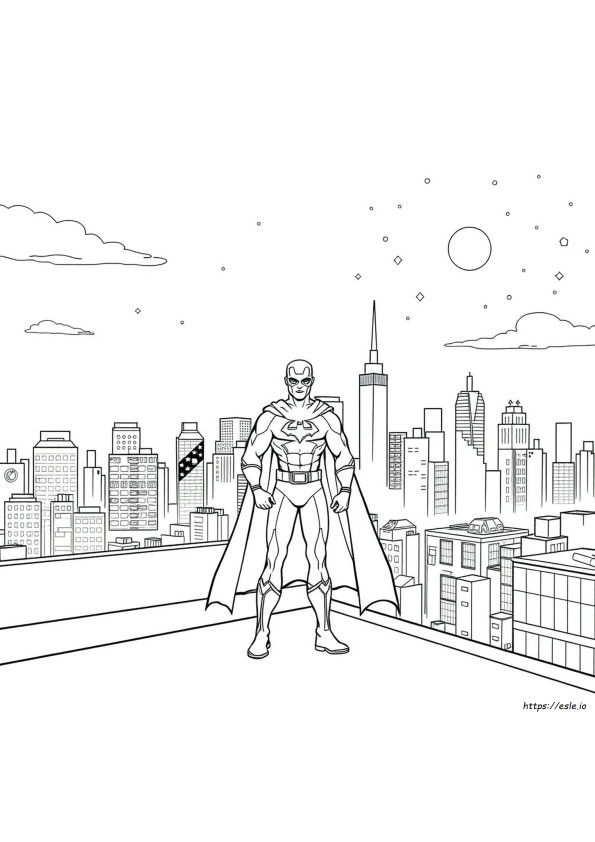 Super Hero Colouring Pages