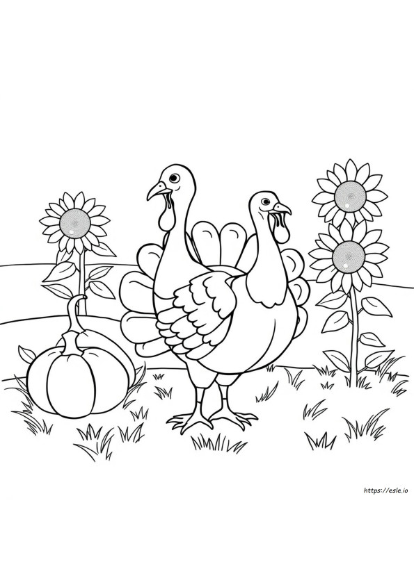 Coloriages Dinde Gratuits En Pdf