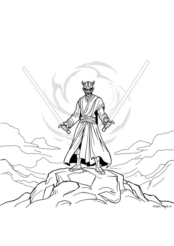 Darth Maul Coloring Sheet