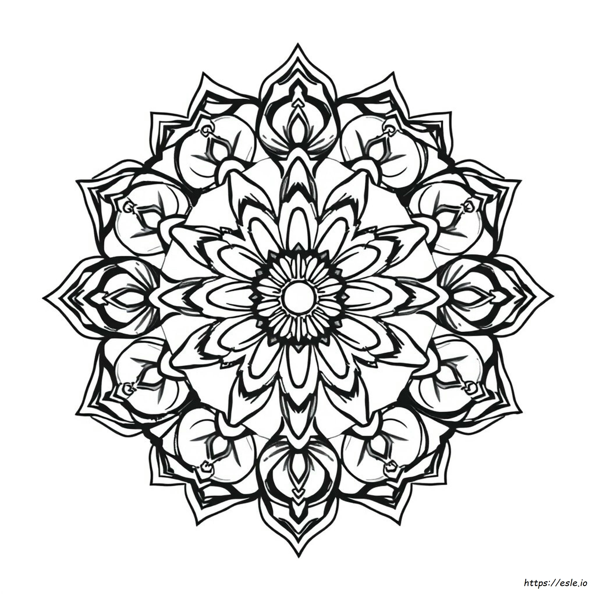 Dessins De Mandalas À Colorier Gratuit à Imprimer