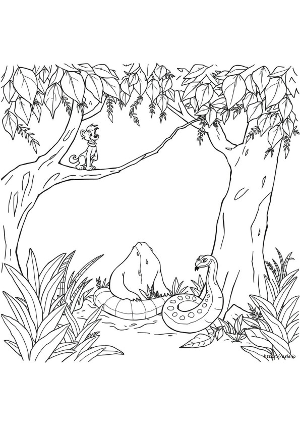 Jungle Book Colouring
