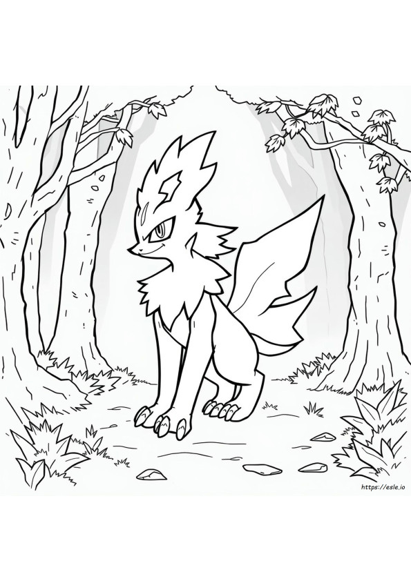 Zoroark Boyama Sayfaları