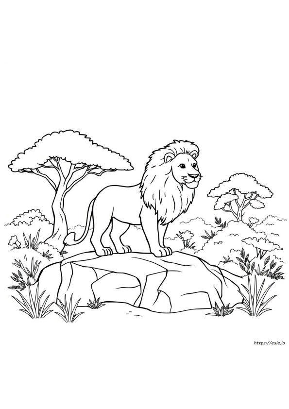 Leone Da Colorare E Stampare
