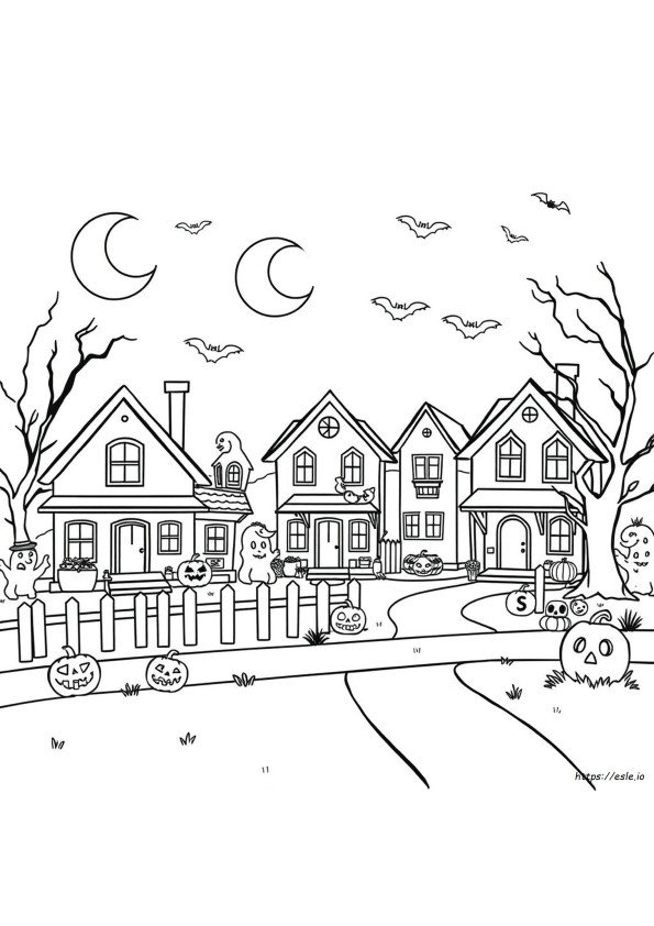 Halloween Number Coloring Pages