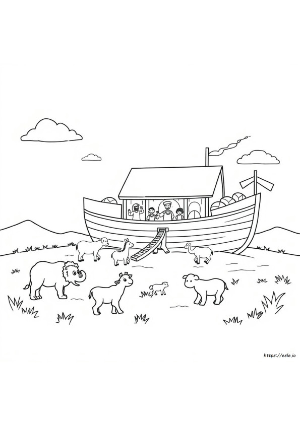 Noah Coloring Sheet