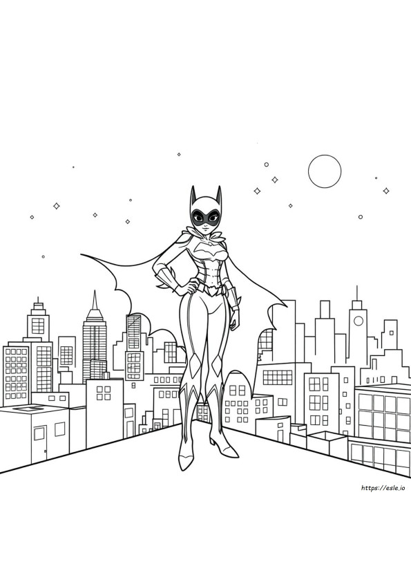 Batgirl Colouring Pages