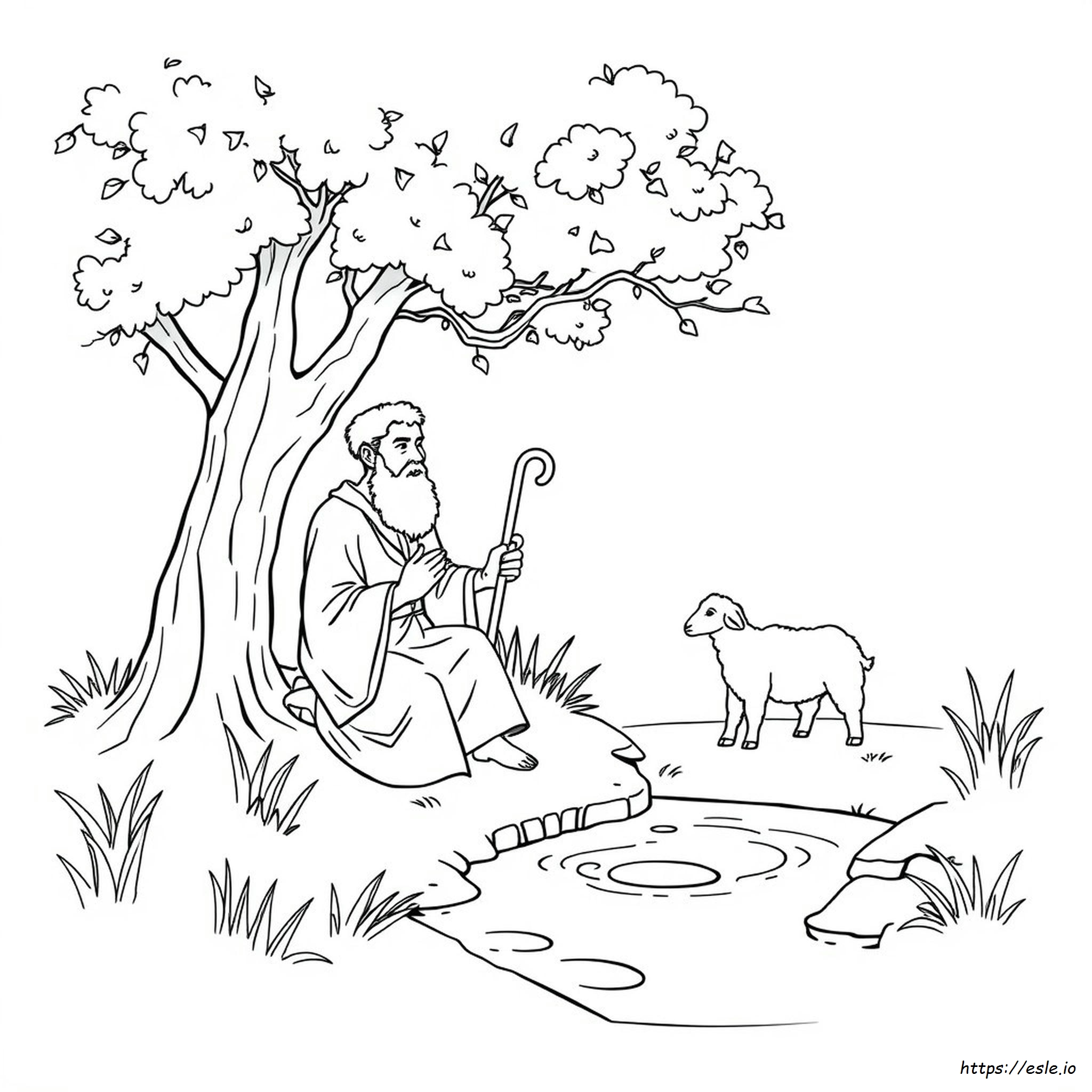 Psalm 23 Coloring Page