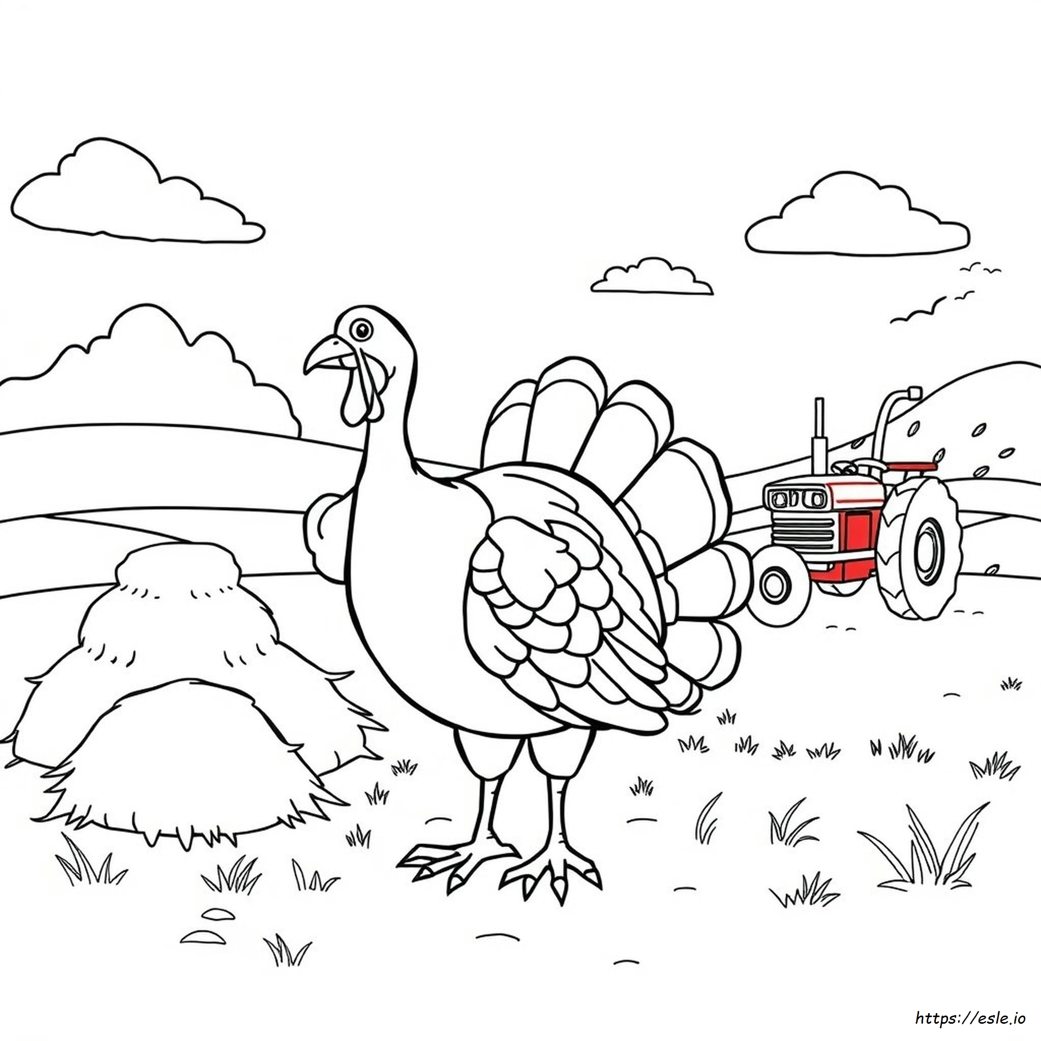 Free Printable Turkey Coloring Page for Kids