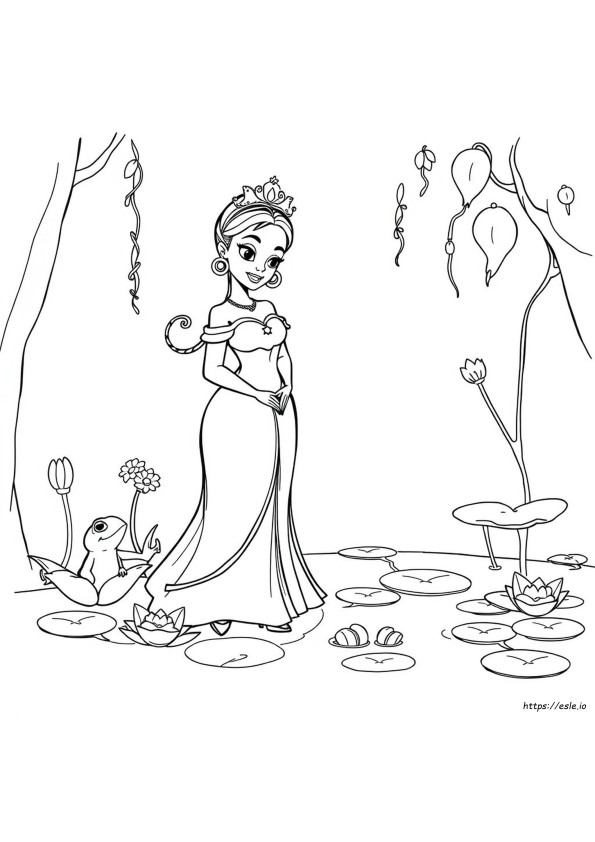Dessins À Colorier De La Princesse Tiana