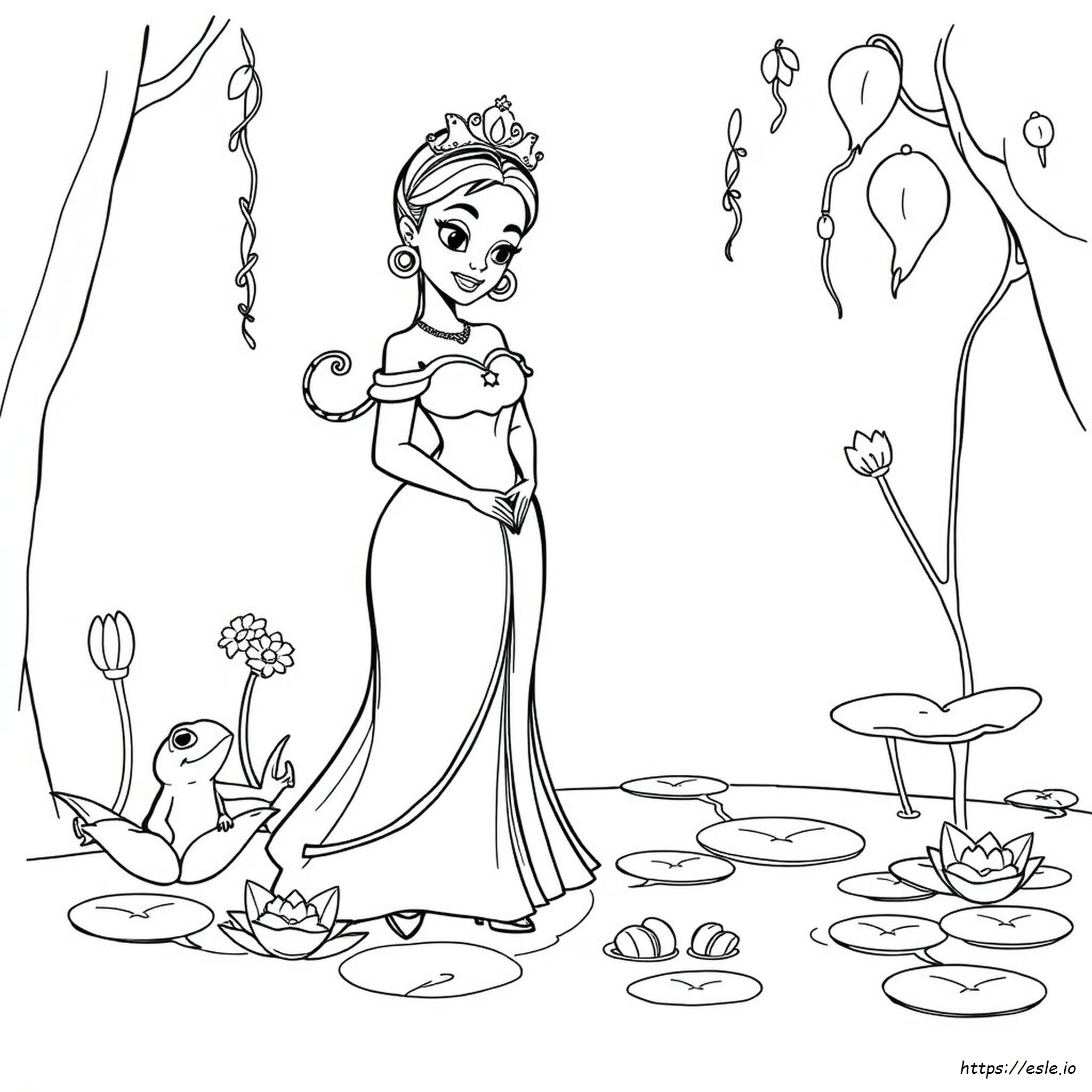 Coloring Pictures Of Princess Tiana