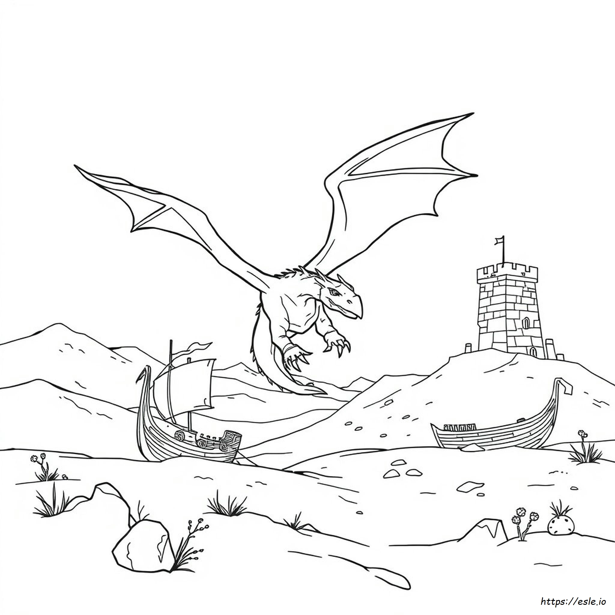 Skyrim Dragon Coloring Pages - Free Printable