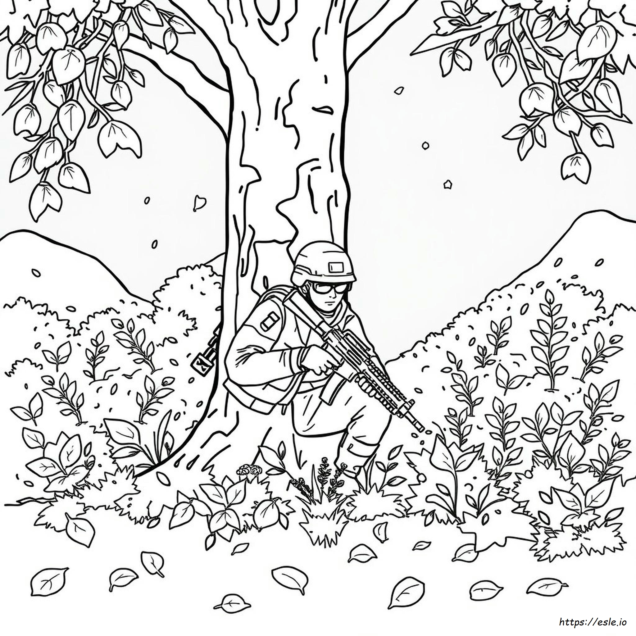 Coloriages Camouflage Gratuits