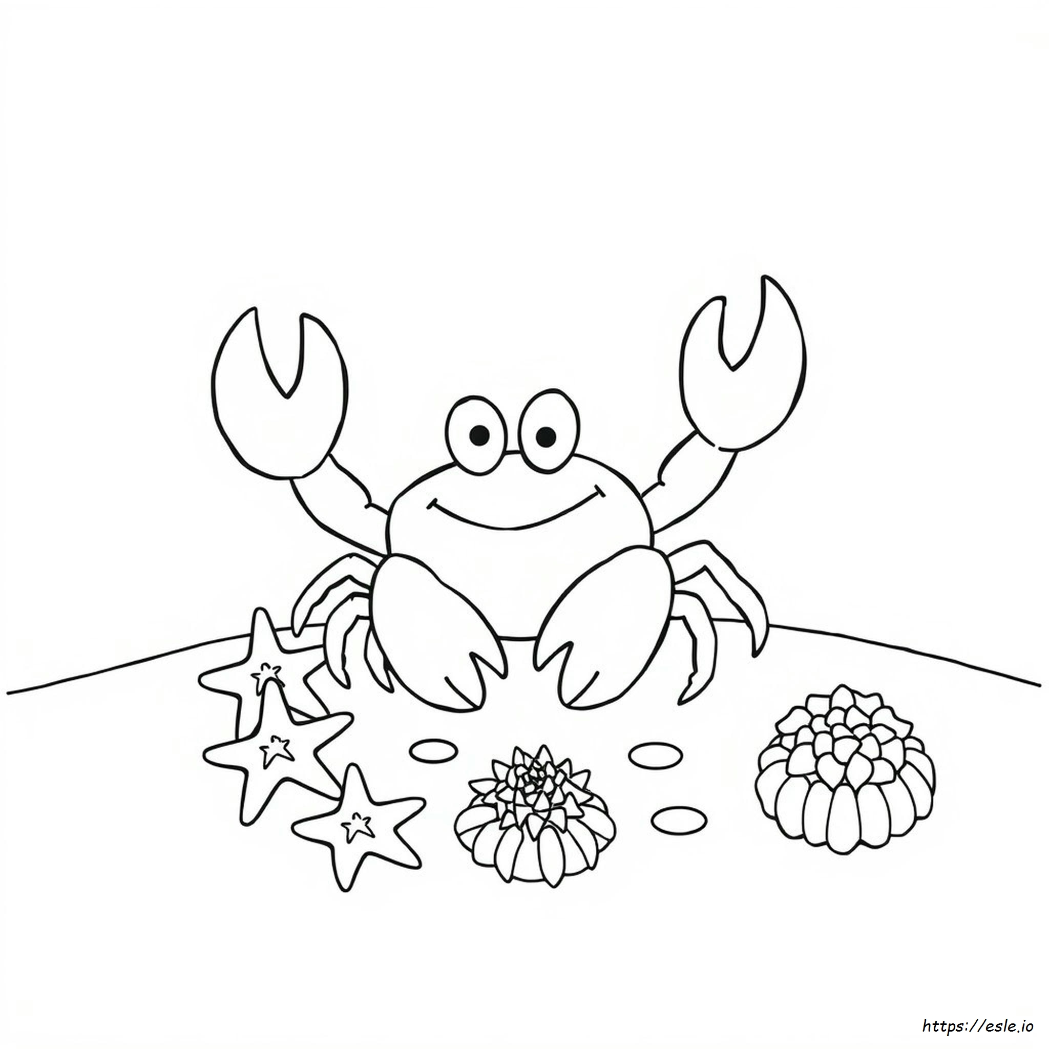 Mr Crabs Coloring Page - Free Printable