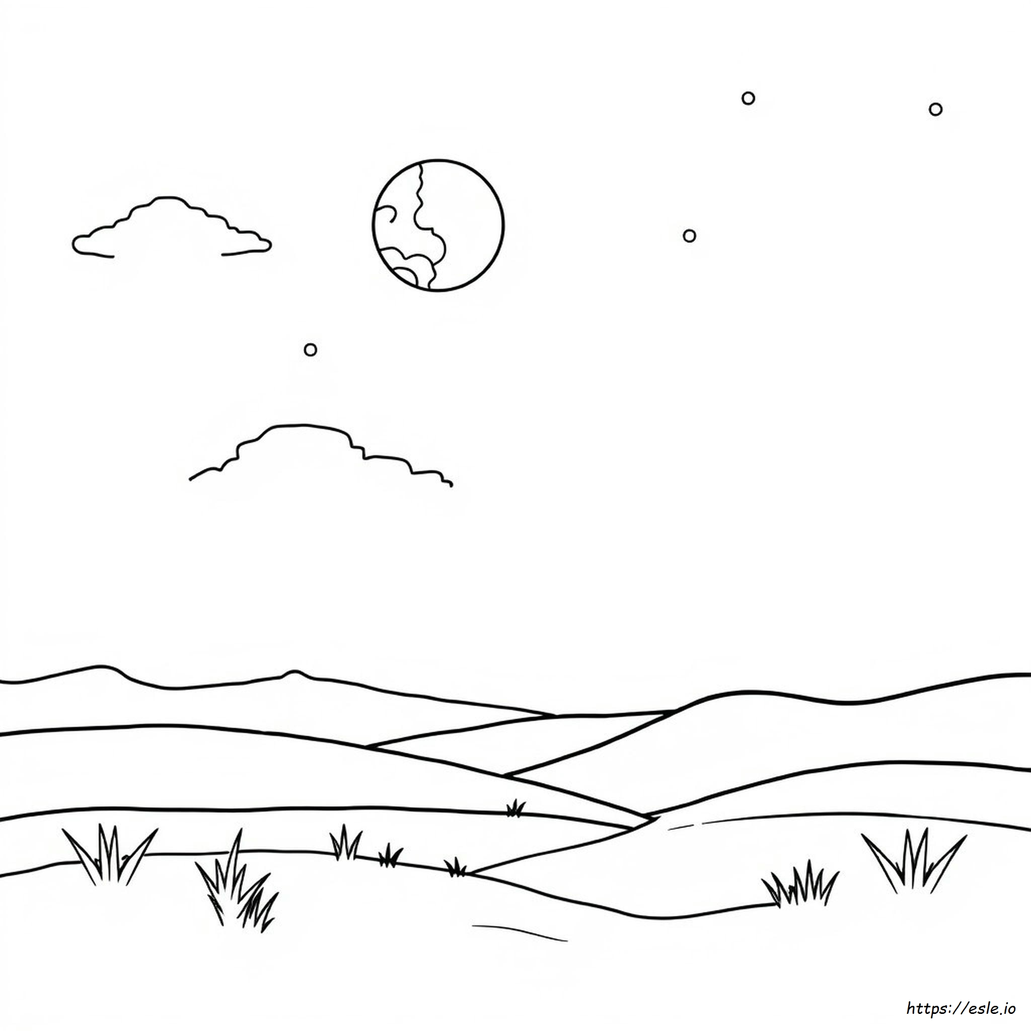 Coloring Pages Of Sun And Moon