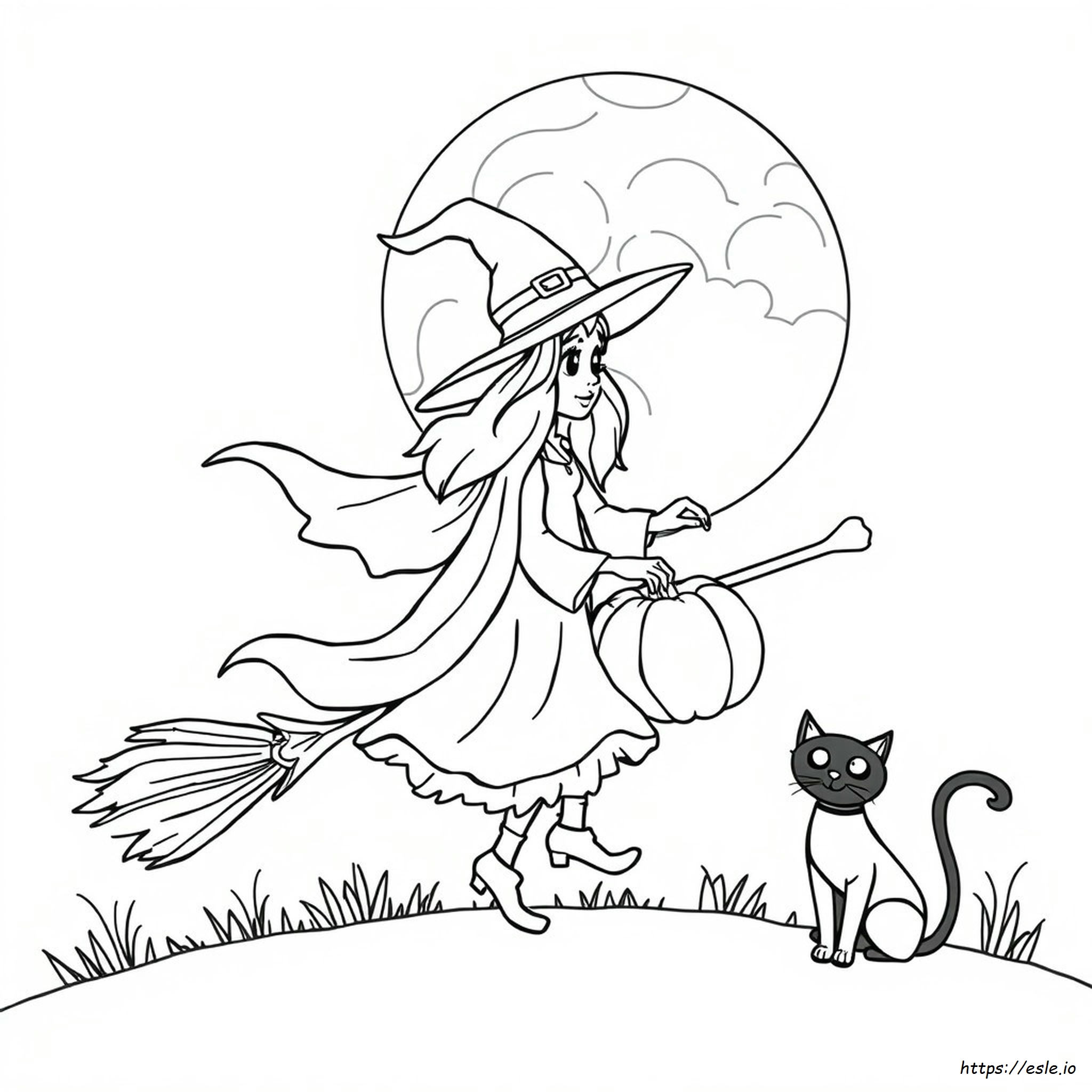 Halloween Witch Coloring Pages To Print