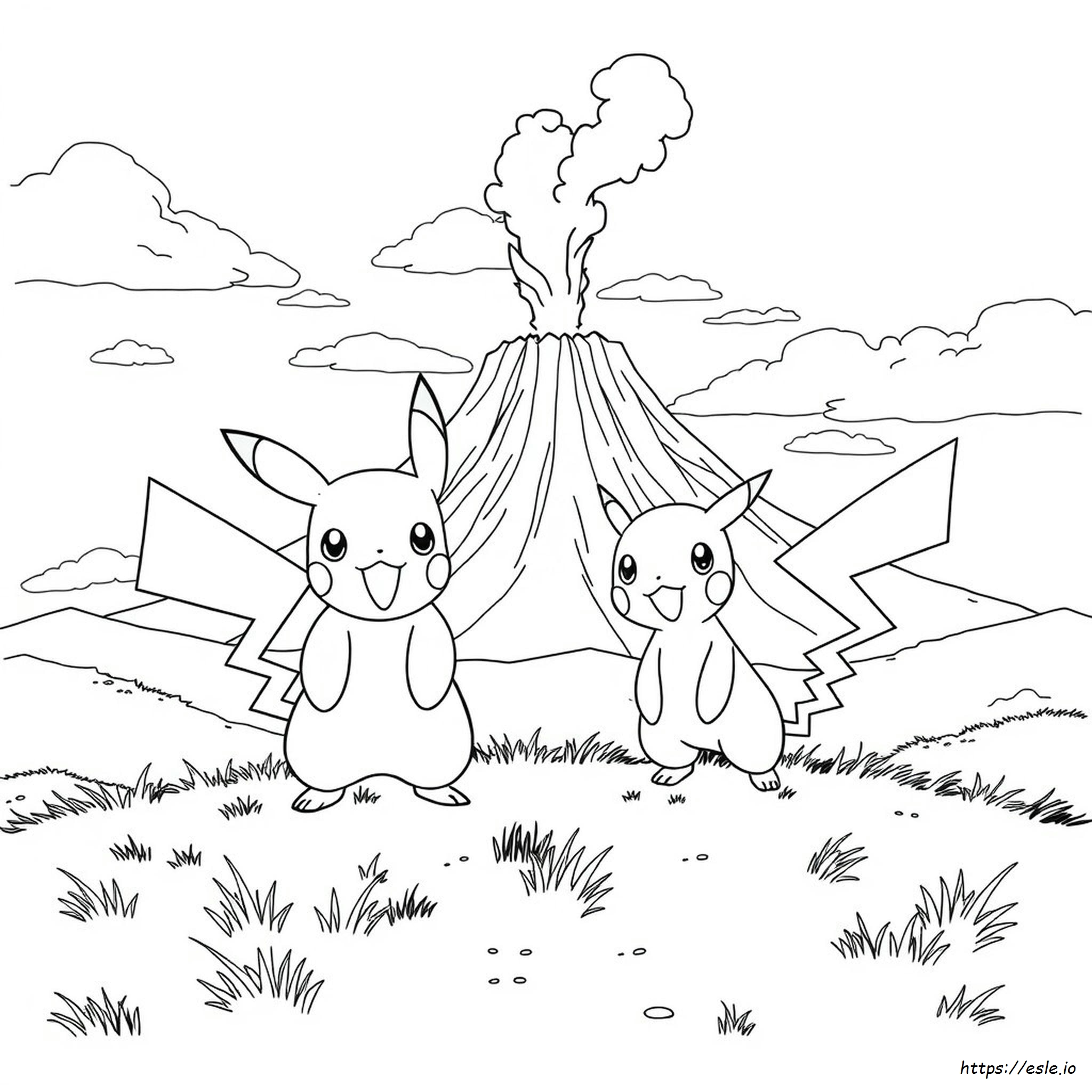 Pokemon Anime Coloring Page - Free Printable PDF