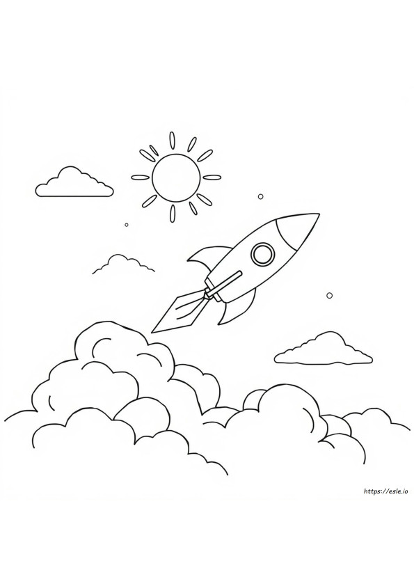 Rocket Colouring Pictures