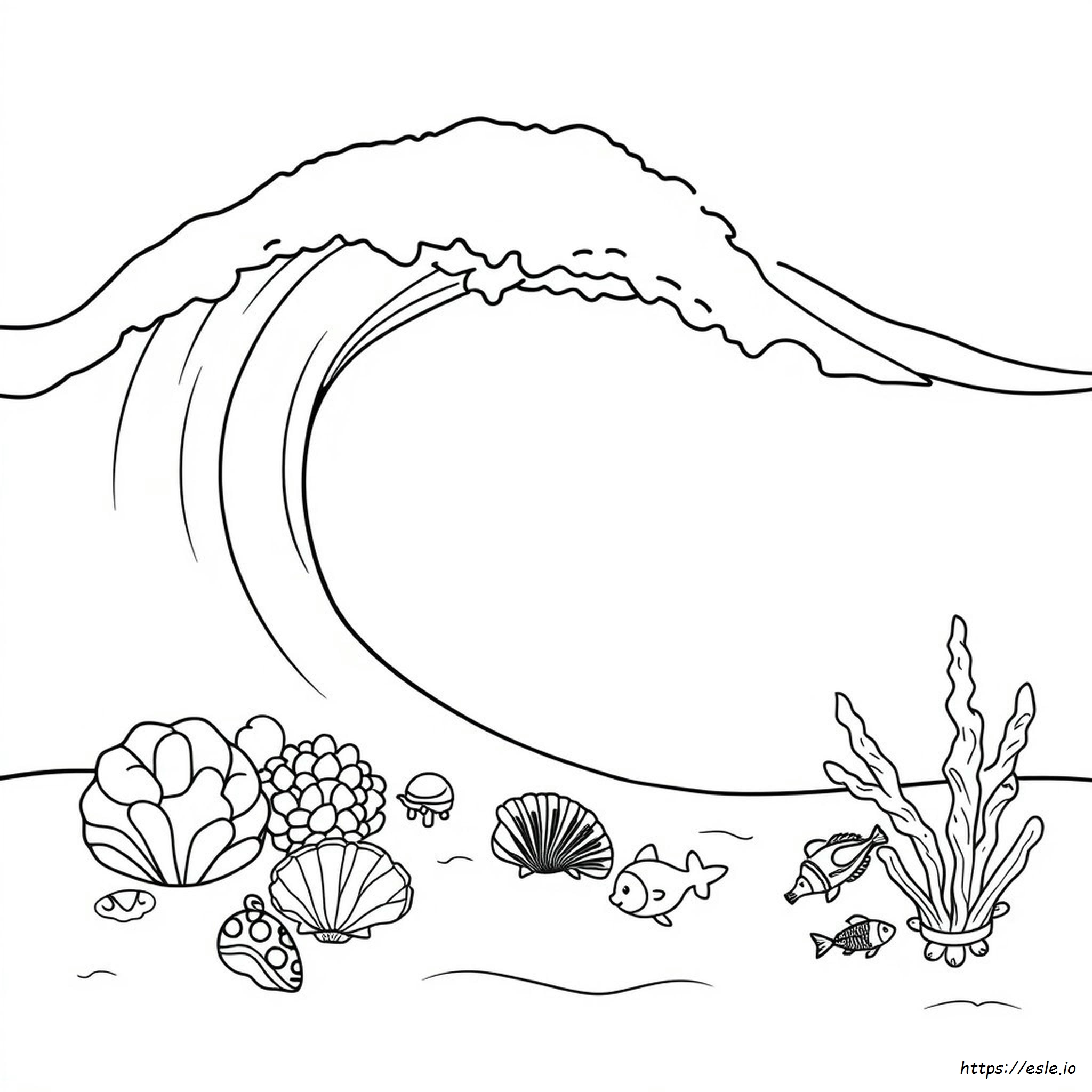 Coloring Picture Of Ocean - free printable coloring page