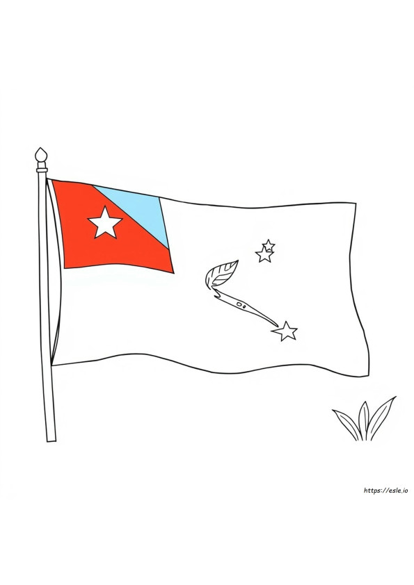 Fahnen Ausmalbilder Papua Neuguinea